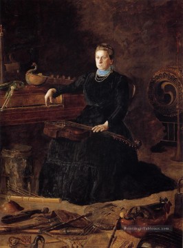  Musique Tableaux - Antiquité Musique aka Portrait de Sarah Sagehorn Frishmuth réalisme portraits Thomas Eakins
